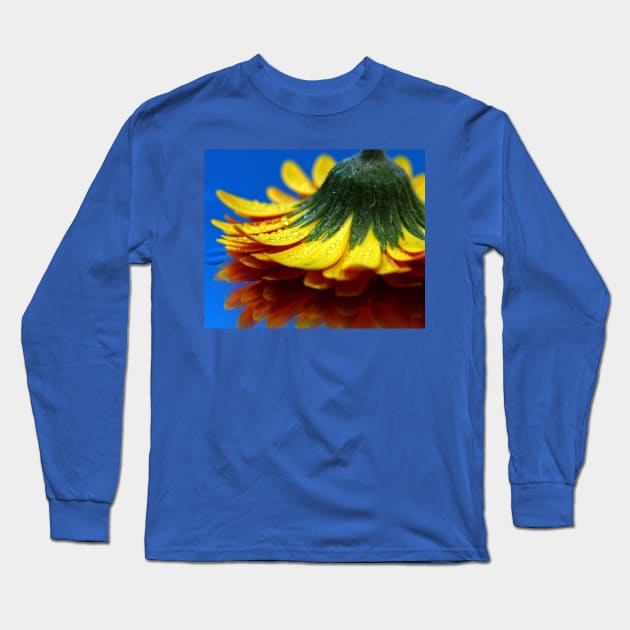 A yellow flower. Long Sleeve T-Shirt by ikshvaku